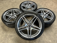 19 inch originele velgen + winterbanden Mercedes C63 S AMG A2054016200 A2054017900 set 1