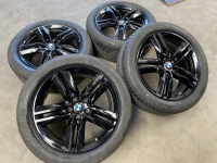 18 inch originele velgen + zomerbanden BMW X1 F48 X2 F39 style 570 M 7850456 zwart