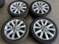 17 inch originele Porto velgen + zomerbanden Volkswagen Golf 5K0601025F set 1