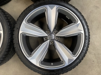 20 inch originele 5 arm peak velgen + winterbanden Audi RS4 RS5 8W0601025FP