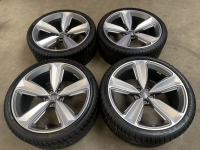 20 inch originele 5 arm peak velgen + winterbanden Audi RS4 RS5 8W0601025FP