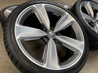 20 inch originele 5 arm peak velgen + winterbanden Audi RS4 RS5 8W0601025FP