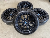 18 inch originele velgen + winterbanden BMW 3 serie F30 F31 Style 405 M (2)