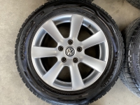 17 inch Borbet velgen + 4 seizoenen banden  Volkswagen transporter T5 T6