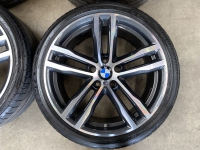 19 inch originele M velgen + zomerbanden BMW 3 serie F30 F31 F36 style 704 8043650 8043651