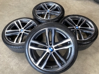 19 inch originele M velgen + zomerbanden BMW 3 serie F30 F31 F36 style 704 8043650 8043651