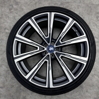 22 inch originele velgen + zomerbanden BMW X5 X6 G05 G06 746 8072000 8072001