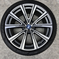 22 inch originele velgen + zomerbanden BMW X5 X6 G05 G06 746 8072000 8072001