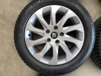 16 inch originele velgen + vierseizoenen banden Seat Leon 5F0601025A