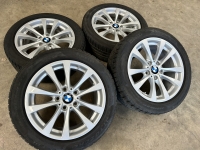 17 inch originele velgen + winterbanden BMW 3 / 4 serie F30 F31 F36 style 395 set 1