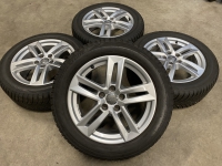 17 inch originele velgen + winterbanden Audi A4 B9 8W0601025P set 4