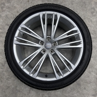 20 inch originele velgen + zomerbanden Audi A6 A7 S7 4K C8 4K8601025F (zilver)