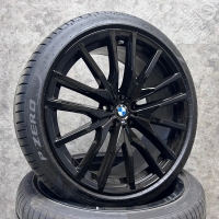 22 inch originele velgen + zomerbanden BMW X5 X6 G05 G06 742 M 8090013 8090014
