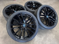 22 inch originele velgen + zomerbanden BMW X5 X6 G05 G06 742 M 8090013 8090014