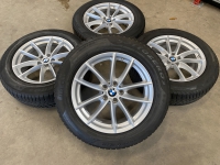 18 inch originele velgen + winterbanden BMW X3 X4 G01 G02  style 618 6880047 set 2