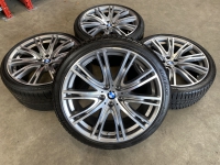 20 inch originele velgen + winterbanden BMW 5 serie G30 G31 style 649 8099626 8099627