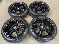 18 inch originele velgen + winterbanden BMW 3 - 4 serie style 397 696247 zwart