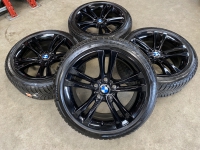 18 inch originele velgen + winterbanden BMW 3 - 4 serie style 397 696247 zwart