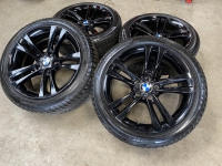 18 inch originele velgen + winterbanden BMW 3 - 4 serie style 397 696247 zwart