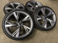 22 inch originele velgen + zomerbanden Audi RS6 RS7 4K0601025S