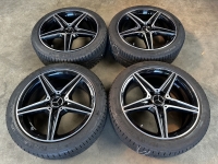 18 inch originele C43 AMG velgen + winterbanden Mercedes C klasse W205 A2054011100 set 1A