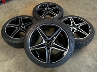 18 inch originele C43 AMG velgen + winterbanden Mercedes C klasse W205 A2054011100 set 1A