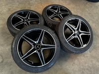 18 inch originele C43 AMG velgen + winterbanden Mercedes C klasse W205 A2054011100 set 1A