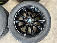 16 inch originele velgen + winterbanden BMW 1 serie F20 style 411 zwart