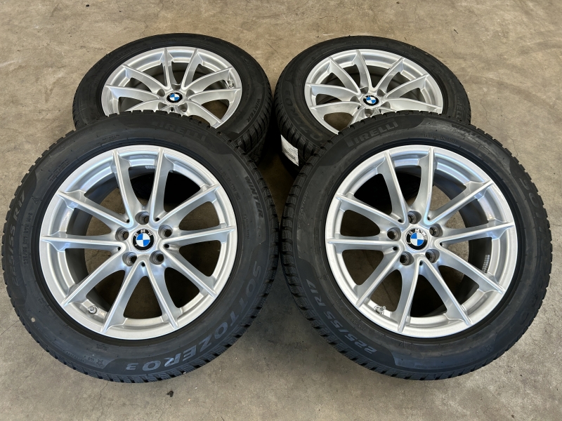 17  inch originele velgen + winterbanden BMW 5 serie G30 G31 style 618 (3)