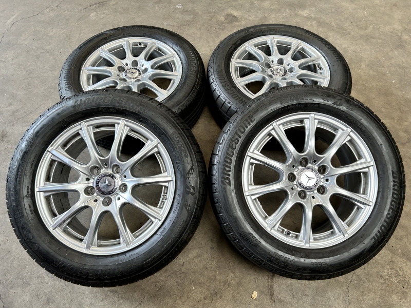 16 inch originele velgen + zomerbanden Mercedes C klasse W205 A2054012502