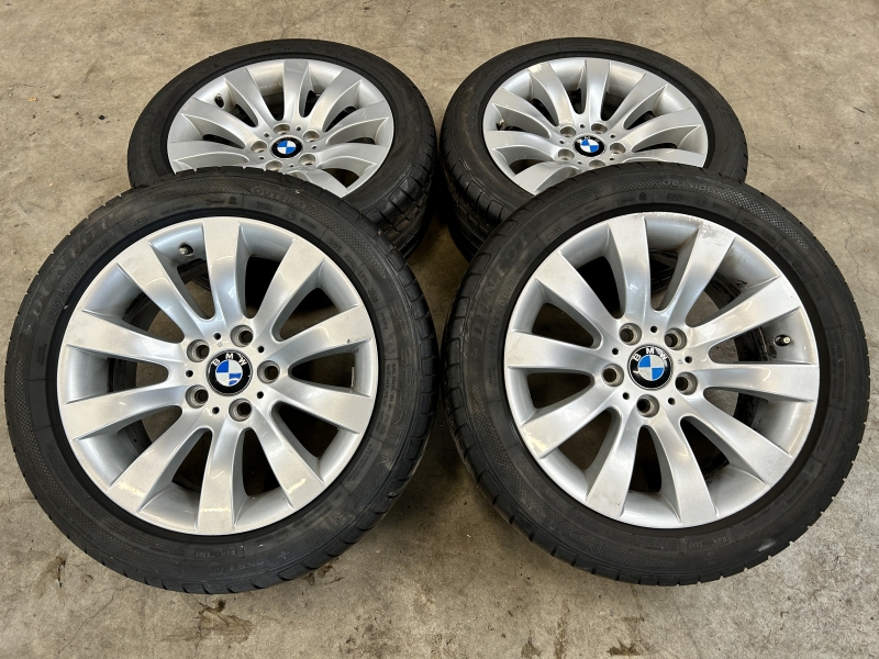 17 inch originele velgen + zomerbanden BMW 5 serie E60 6777347 style 244 set 1