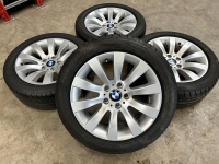 17 inch originele velgen + zomerbanden BMW 5 serie E60 6777347 style 244 set 1