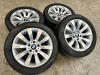 17 inch originele velgen + zomerbanden BMW 5 serie E60 6777347 style 244 set 1