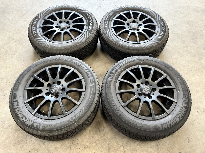 15 inch Aluett velgen + winterbanden Volkswagen Golf  Audi A3