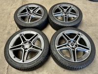 18 inch originele AMG velgen + winterbanden Mercedes A35 A45 AMG A1774013800 SET A