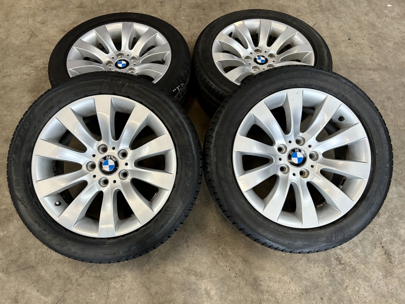 17 inch originele velgen + zomerbanden BMW 5 serie E60 6777347 style 244 set 2