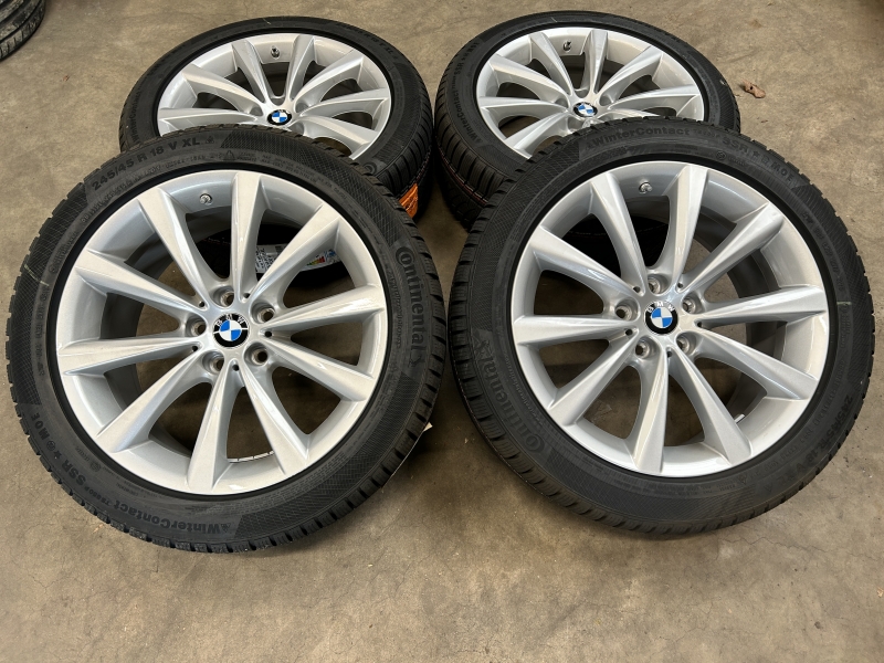 18 inch originele velgen + Continental winterbanden BMW 5 serie G30 G31 style 642 6867338