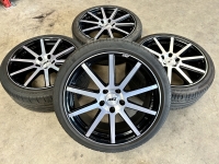 18 inch AEZ sport velgen + zomerbanden Mercedes C klasse W203 / SLK