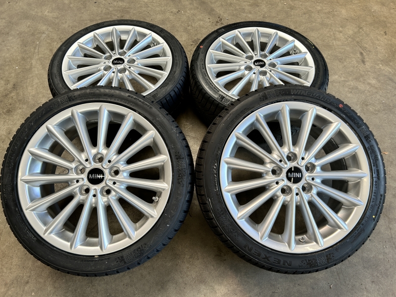 17 inch originele JCW Multi spoke velgen + winterbanden Mini styling 505 6855114