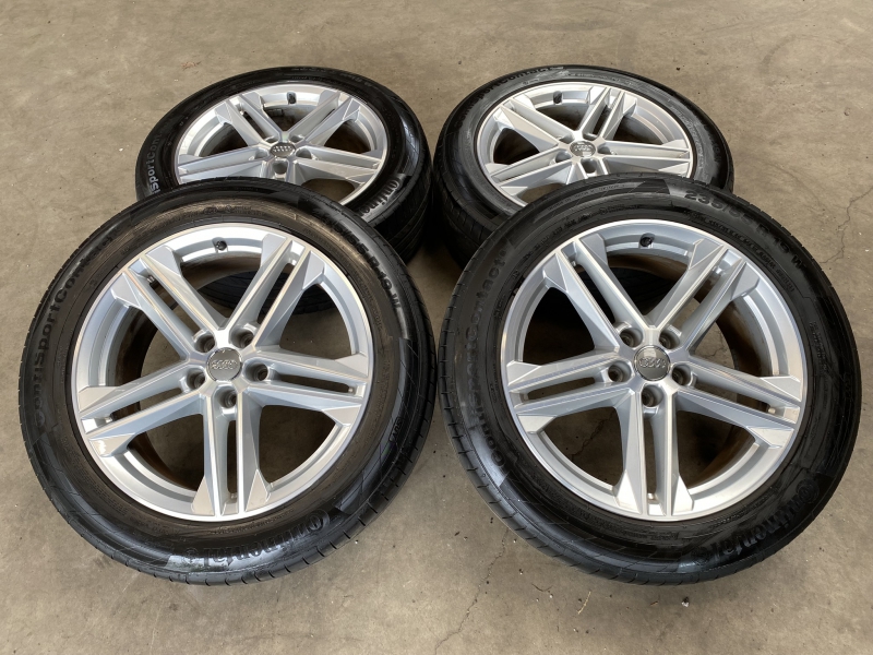 19 inch originele  velgen + zomerbanden Audi Q5 SQ5 80A601025G set 4