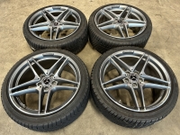 19 inch originele C63 AMG velgen + winterbanden Mercedes C klasse A2054011900 A2054013600 set 1