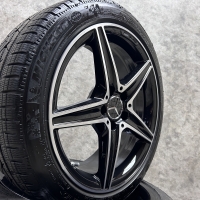 18 inch originele C43 AMG velgen + winterbanden Mercedes C klasse W205 A2054011100 set 5