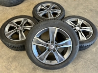 17 inch originele velgen + Continental winterbanden Mercedes C klasse W205 set 1 A2054010800