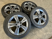 17 inch originele velgen + Continental winterbanden Mercedes C klasse W205 set 1 A2054010800