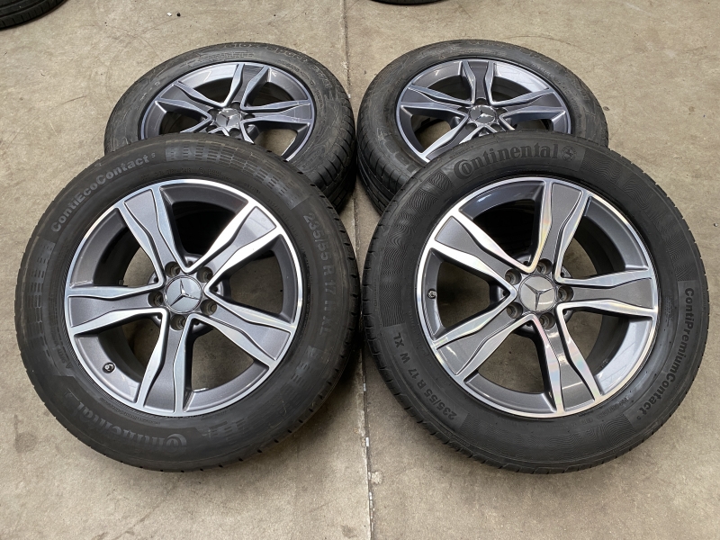 17 inch originele velgen + zomerbanden Mercedes Vito / Viano  A2054010800 set 5