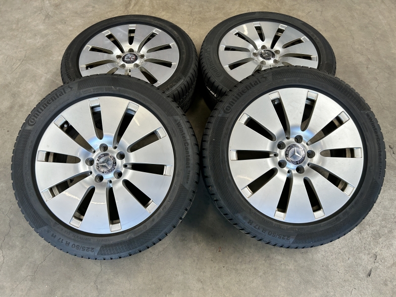 17 inch originele velgen + winterbanden Mercedes C klasse A2054012100 set 1