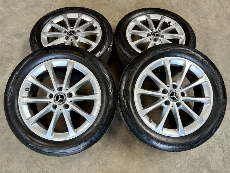 17 inch originele velgen + zomerbanden Mercedes A, B klasse CLA  A1774010300 set 2