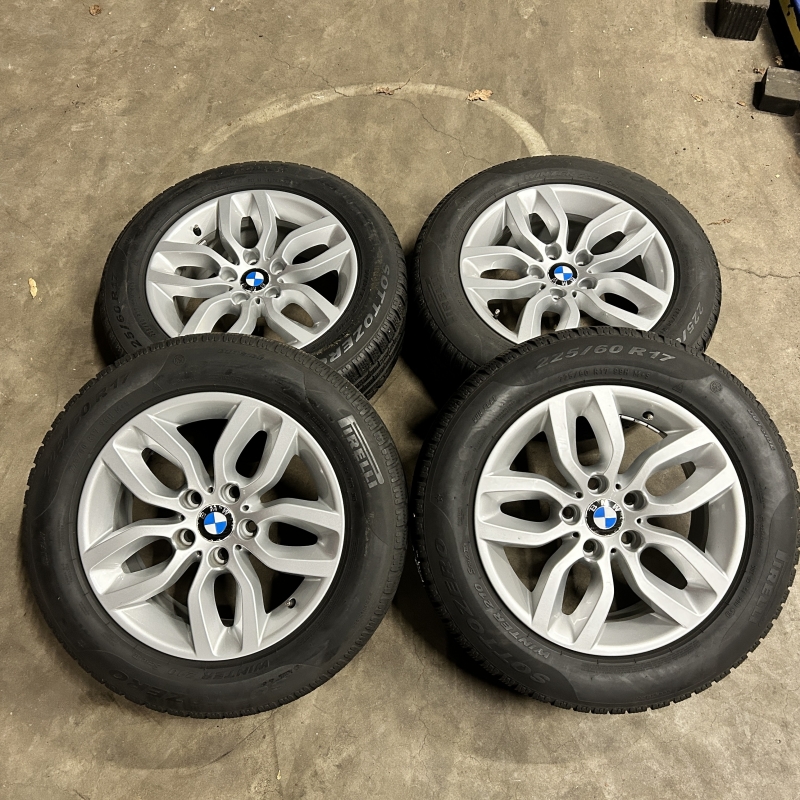 17 inch originele velgen + winterbanden BMW X3 F25 style 305 6787576 set 3