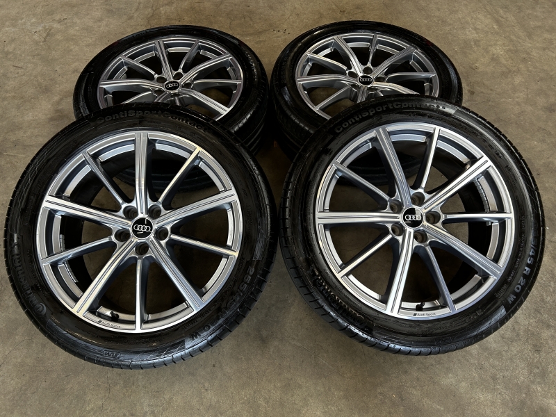 20 inch originele sport velgen + zomerbanden Audi Q5  SQ5 80A601025AP set 4