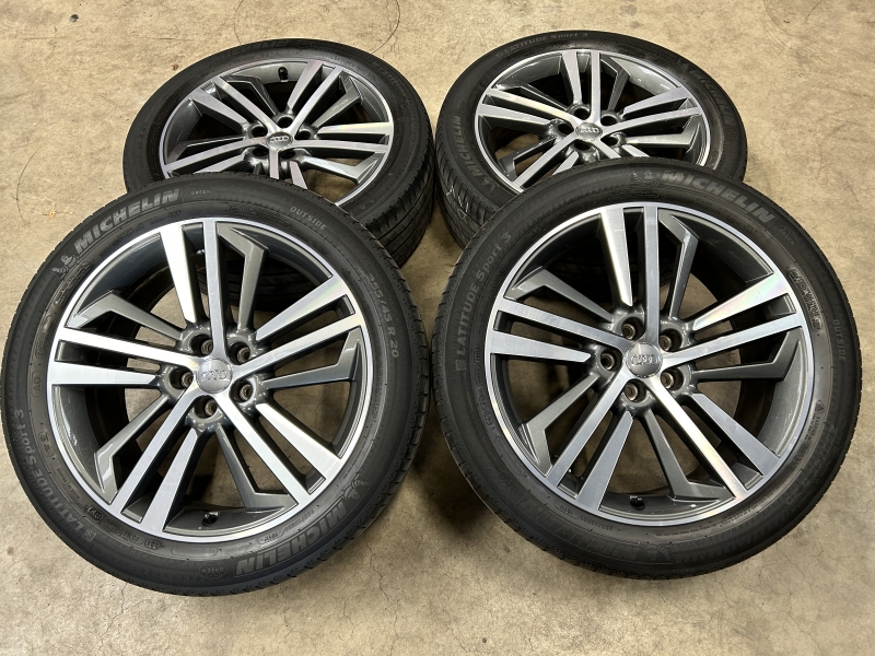 20 inch originele velgen + zomer banden Audi Q5  SQ5 255 45 20 80A601025F (5)